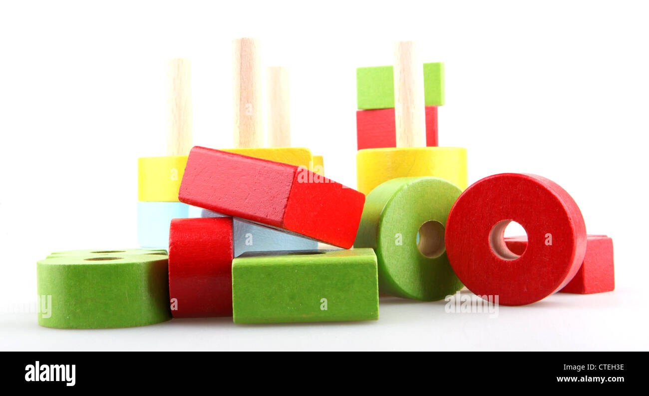 Wooden building blocks Stock Photo Alamy