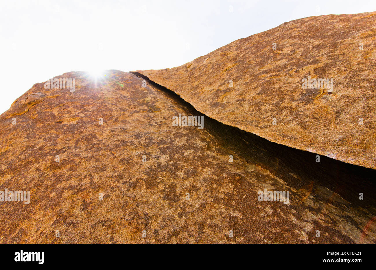 USA, California, Joshua Tree National Park, Sunlit rocks Stock Photo