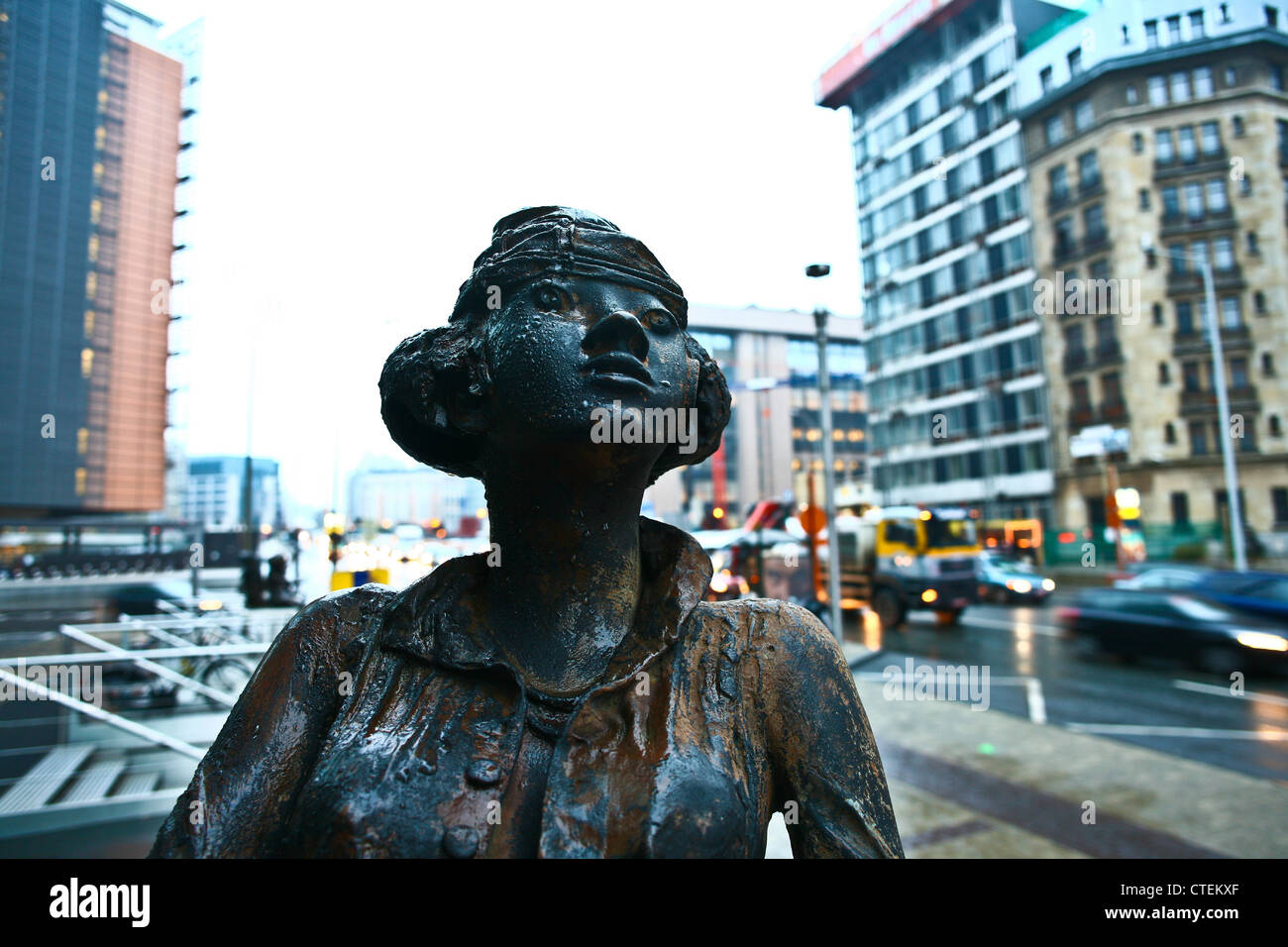 Charlemagne building brussels hi-res stock photography and images - Alamy