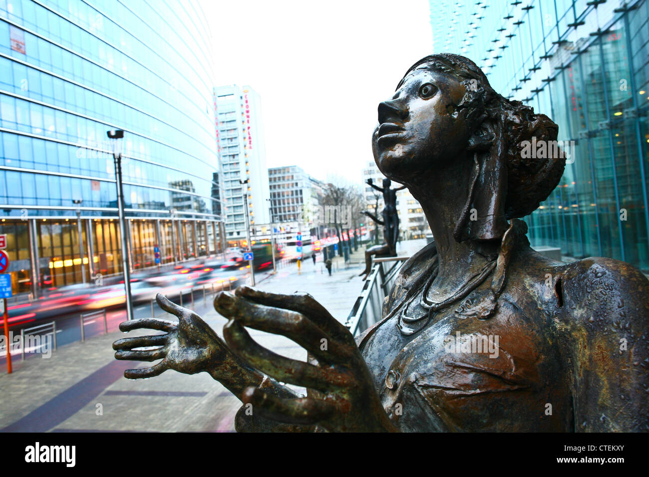 Charlemagne building brussels hi-res stock photography and images - Alamy
