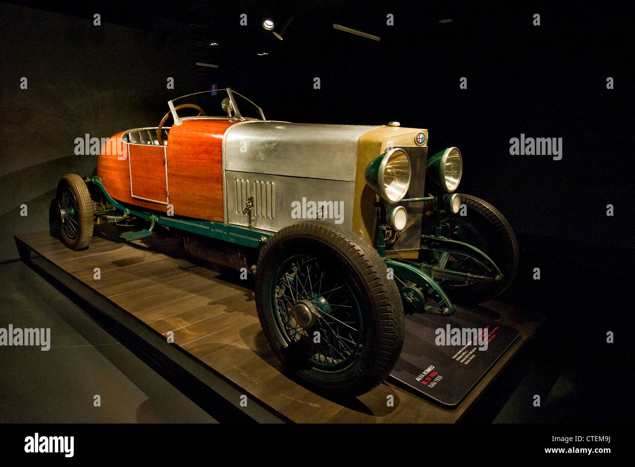 Italy, Piedmont, Turin, Museo dell'automobile, automobile museum, Alfa Romeo RL SS 1926 Stock Photo