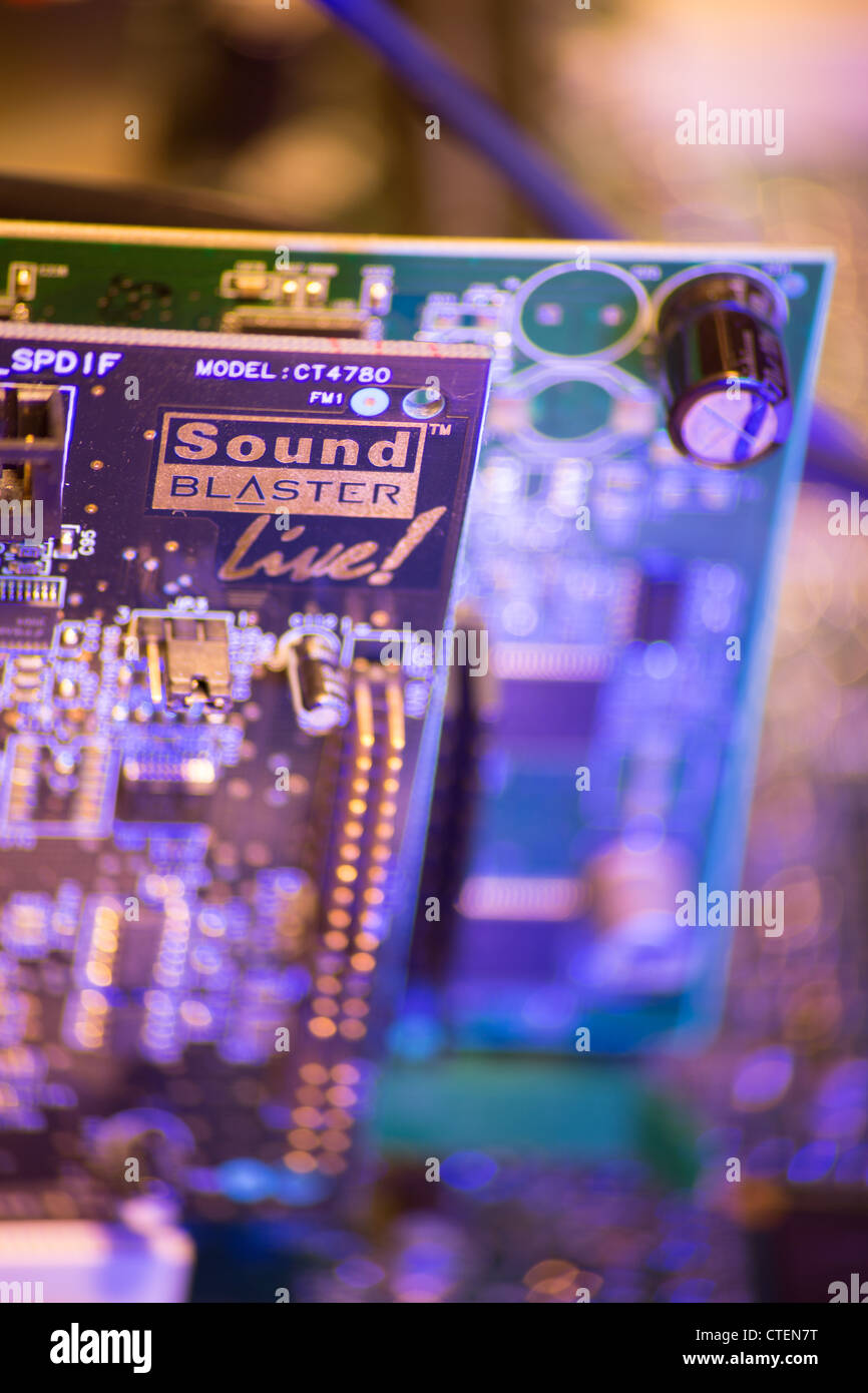Computer Sound Card Stock Photo