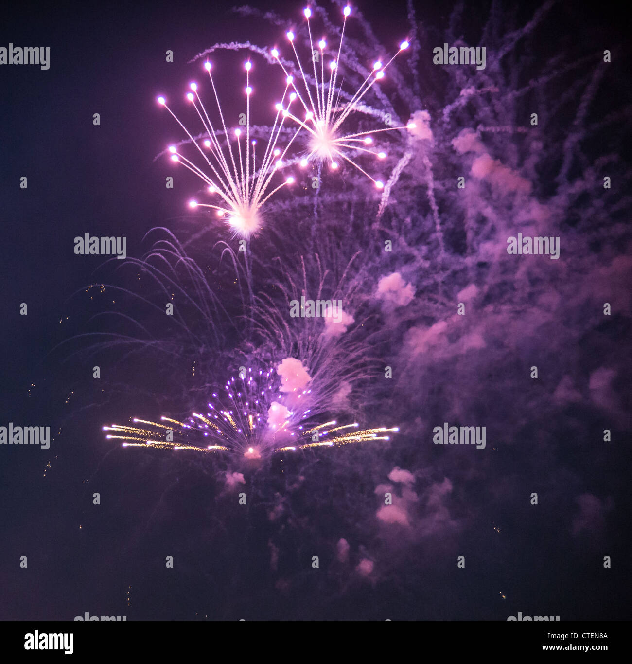Firework Display Fourth of July Stock Photo Alamy