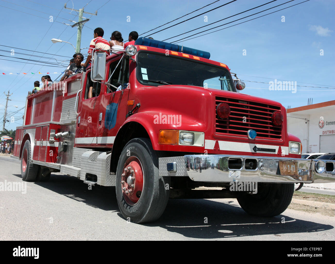 New Modern Fire Truck Based on Volvo FMX 500 Editorial Stock Image