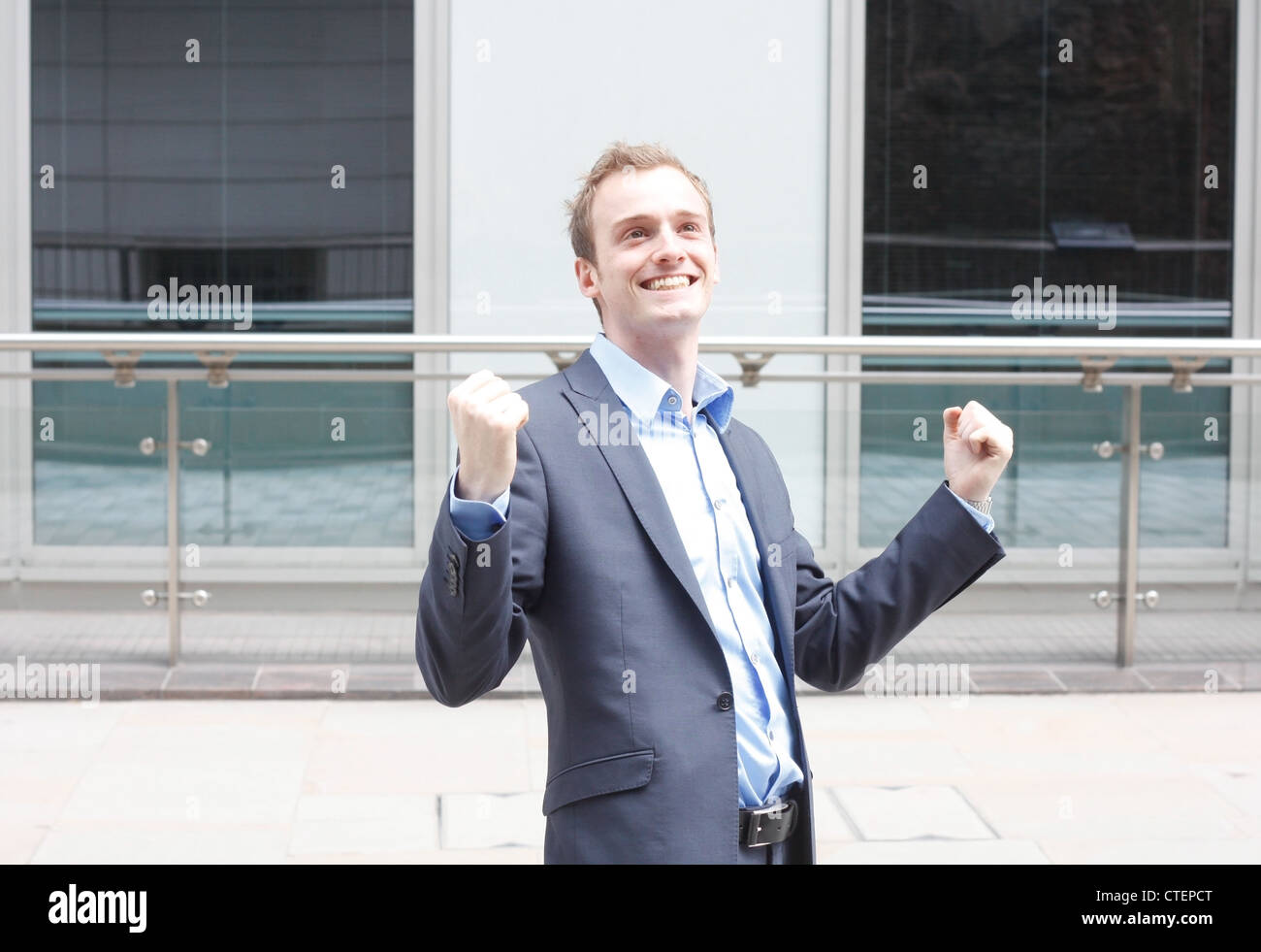 Satisfied businessman Stock Photo