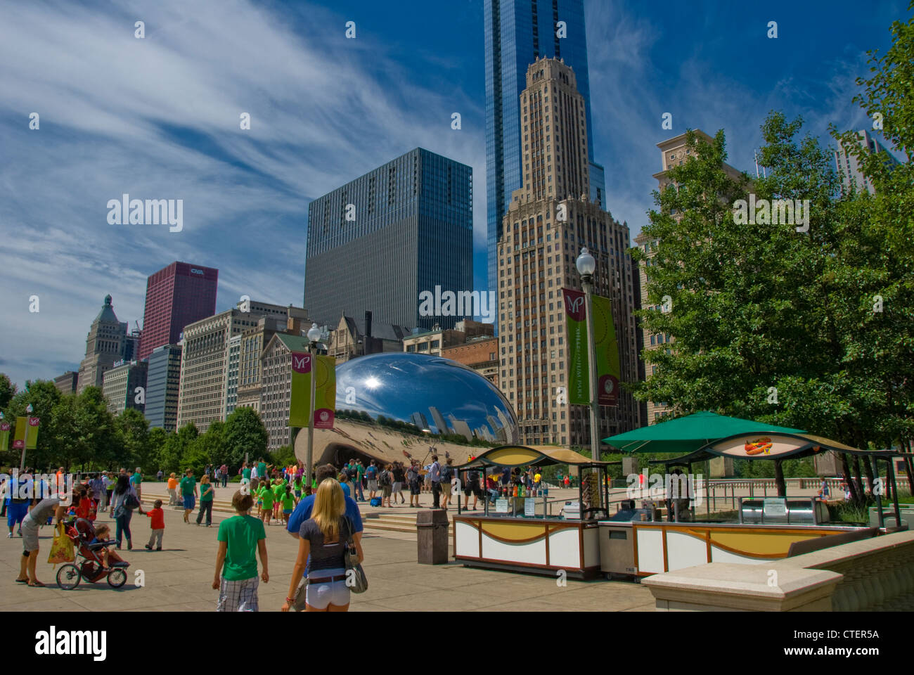 The Bean at Millennium Park in Chicago, Illinois Stock Photo Alamy