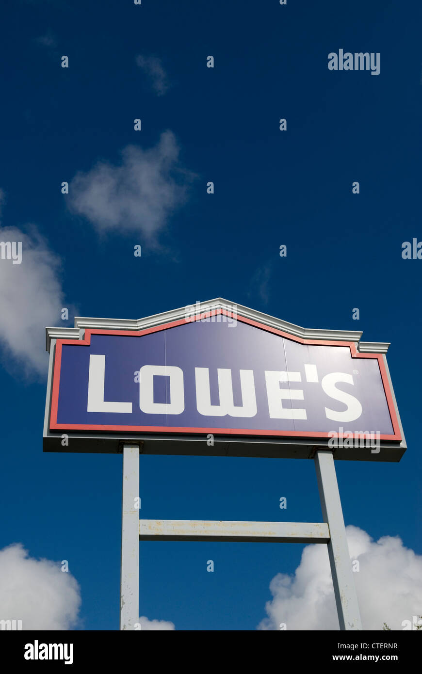 Lowe's Home Improvement Store Sign USA Stock Photo