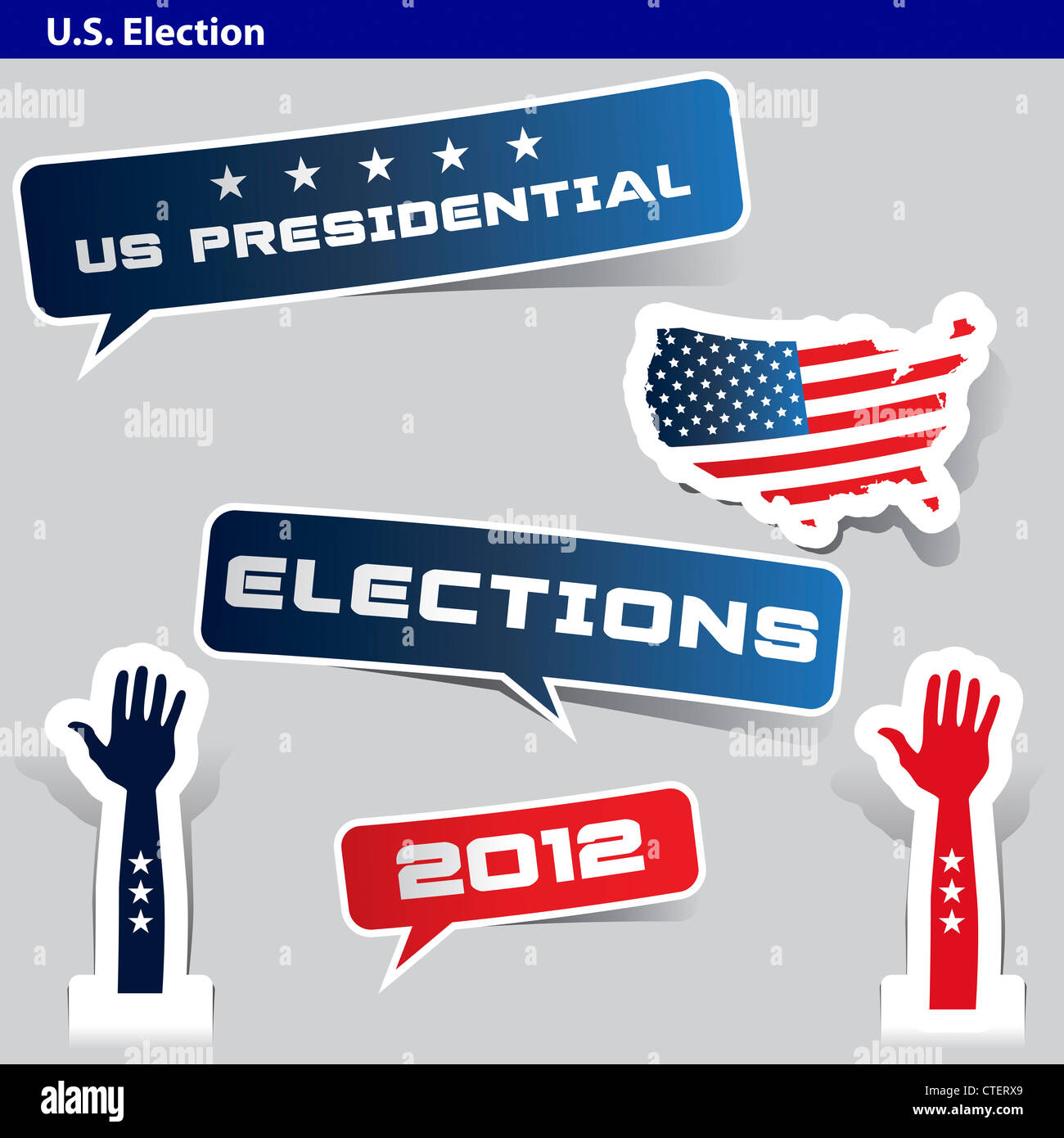 Presidential election map united states hi-res stock photography and ...