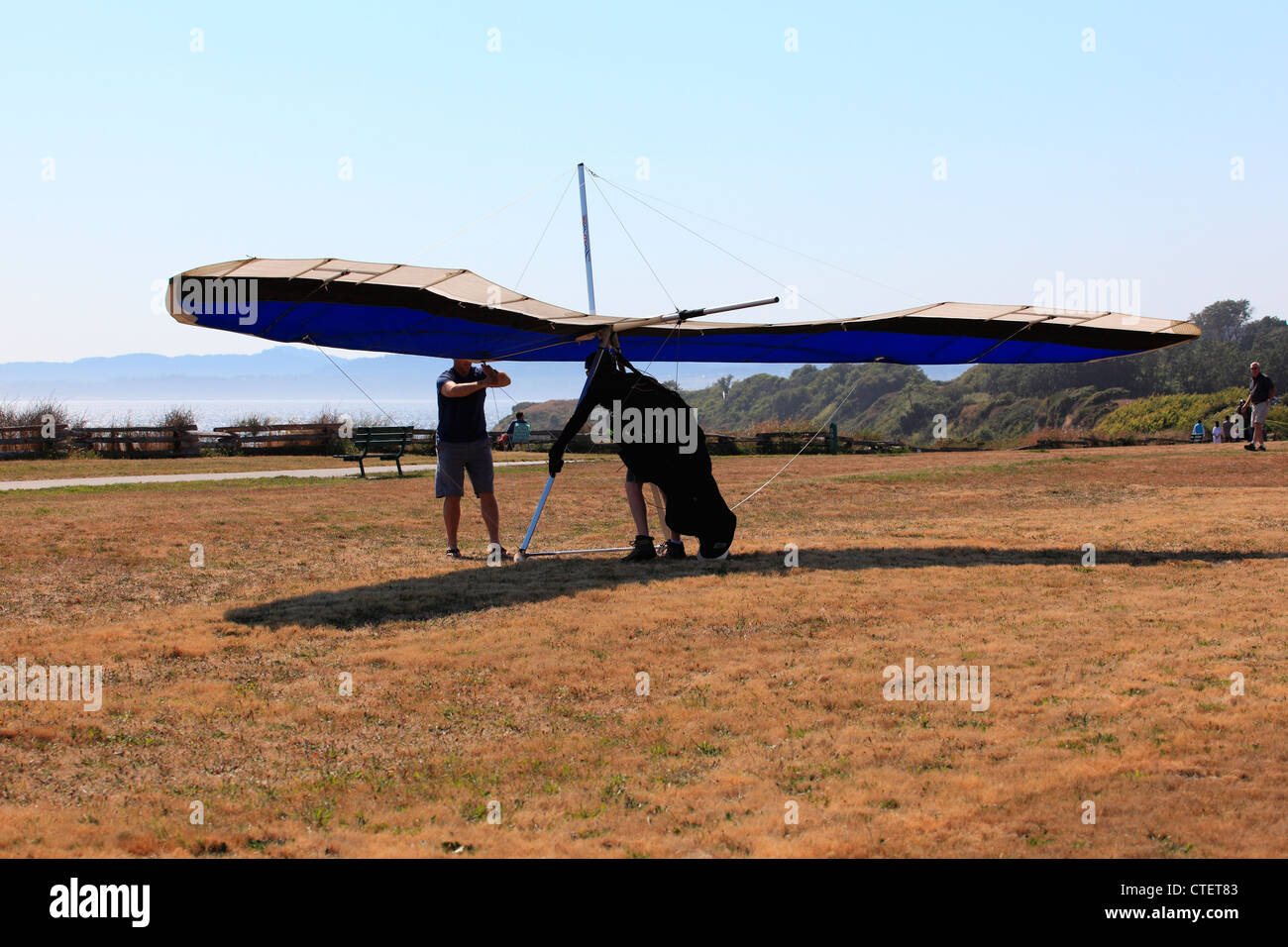 hang glider Stock Photo