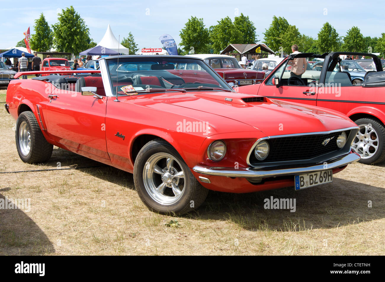 The sports car Ford Mustang Convertible (Boss 351) Stock Photo