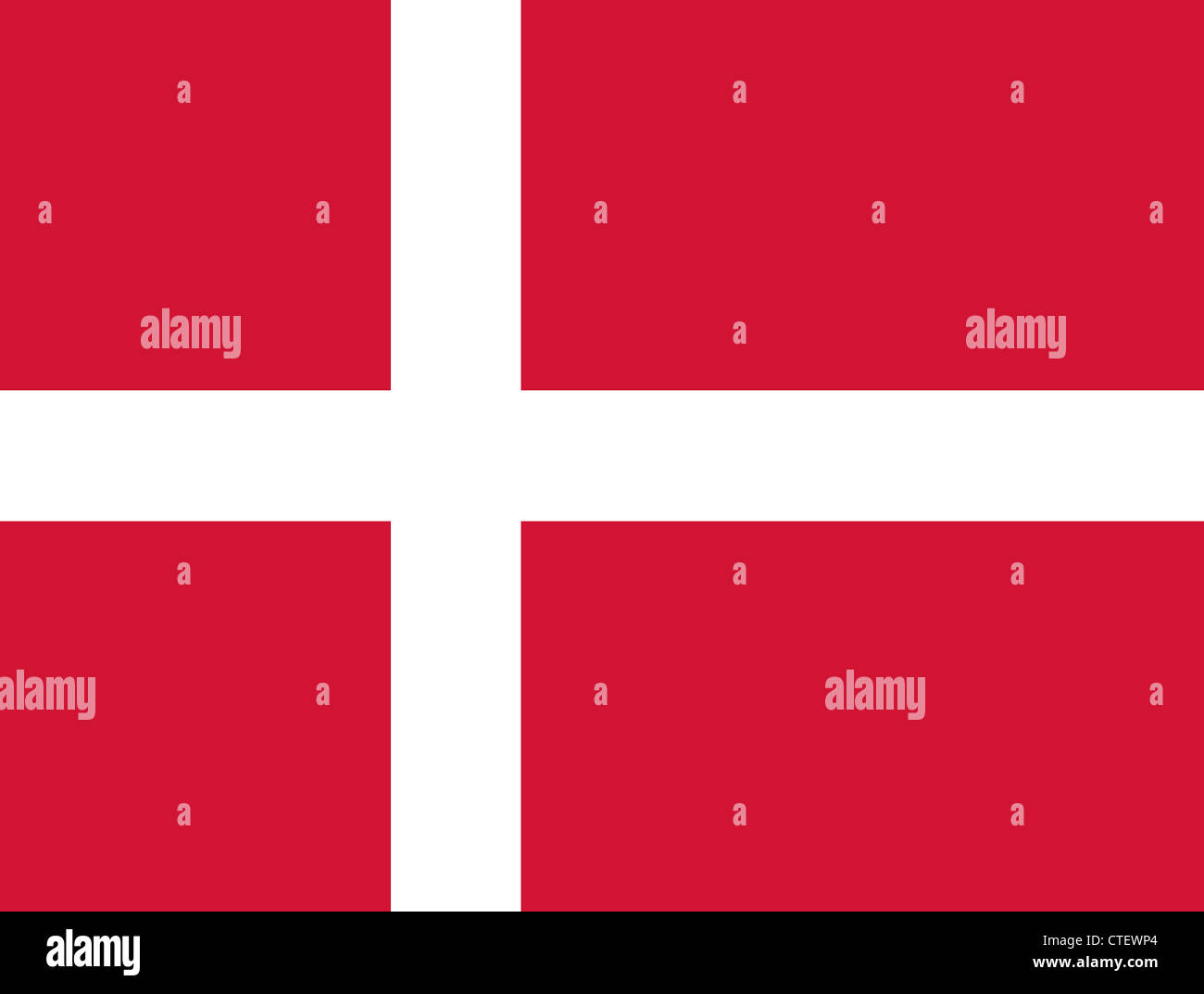 An image of the national flag of Denmark Stock Photo