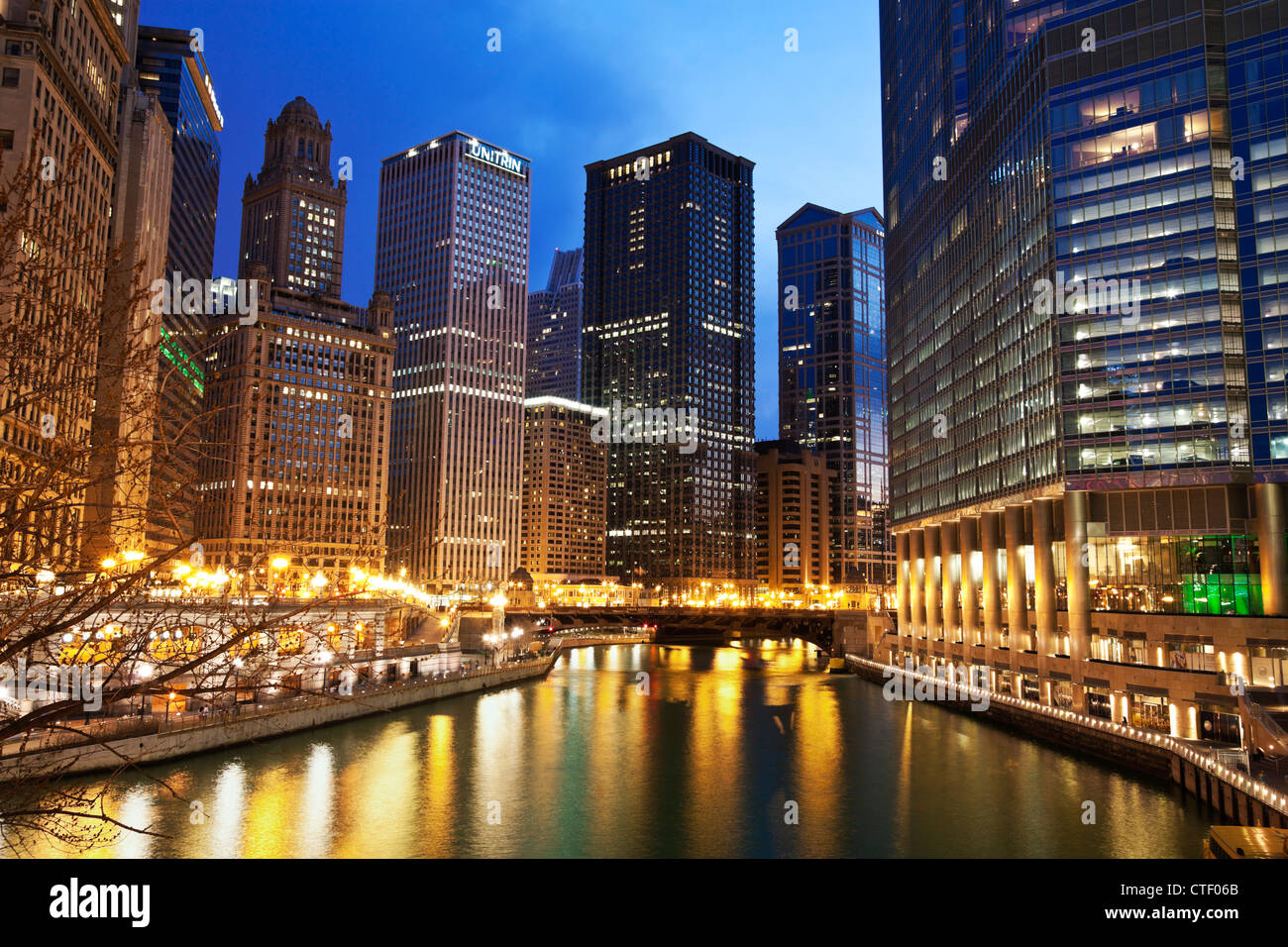 Chicago city view hi-res stock photography and images - Alamy