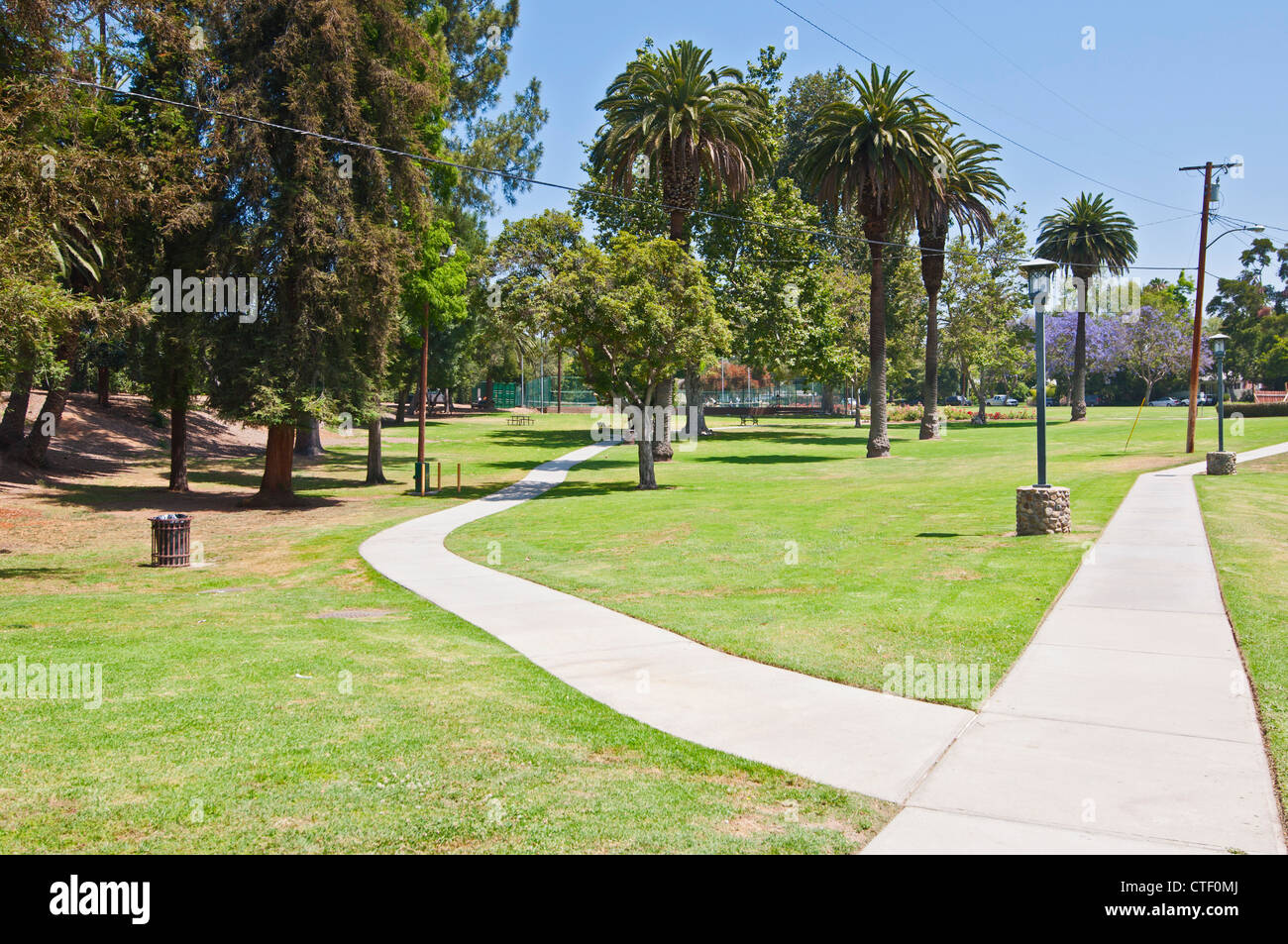 Scenic Garfield Park located in Pasadena, California Stock Photo Alamy