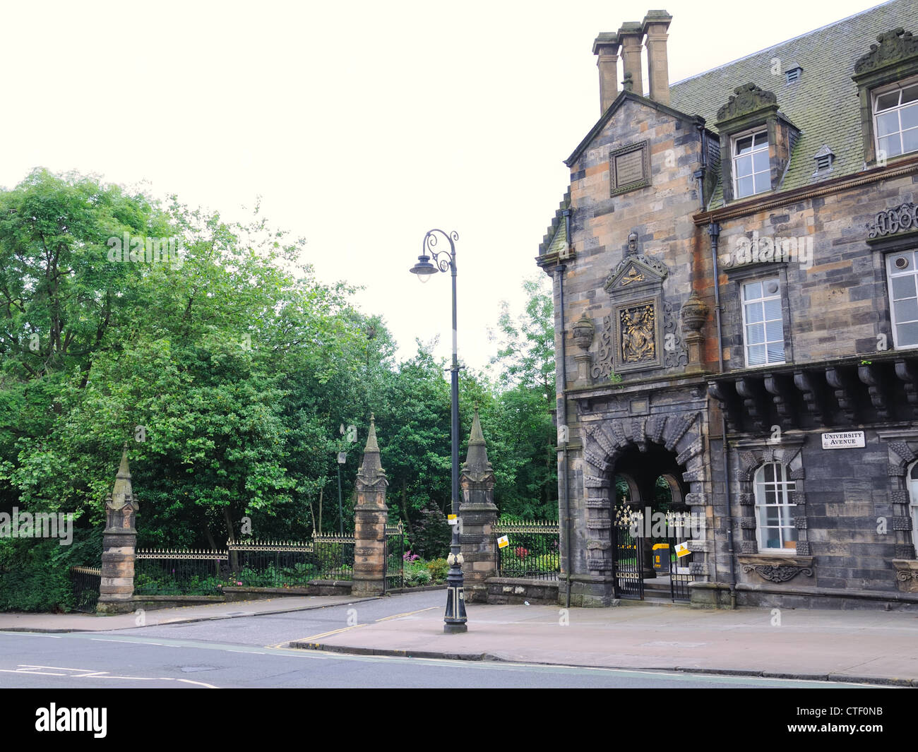 Part of the original 17th century Glasgow College, now Pearce (William Pearce) Lodge and part of Glasgow University. Stock Photo