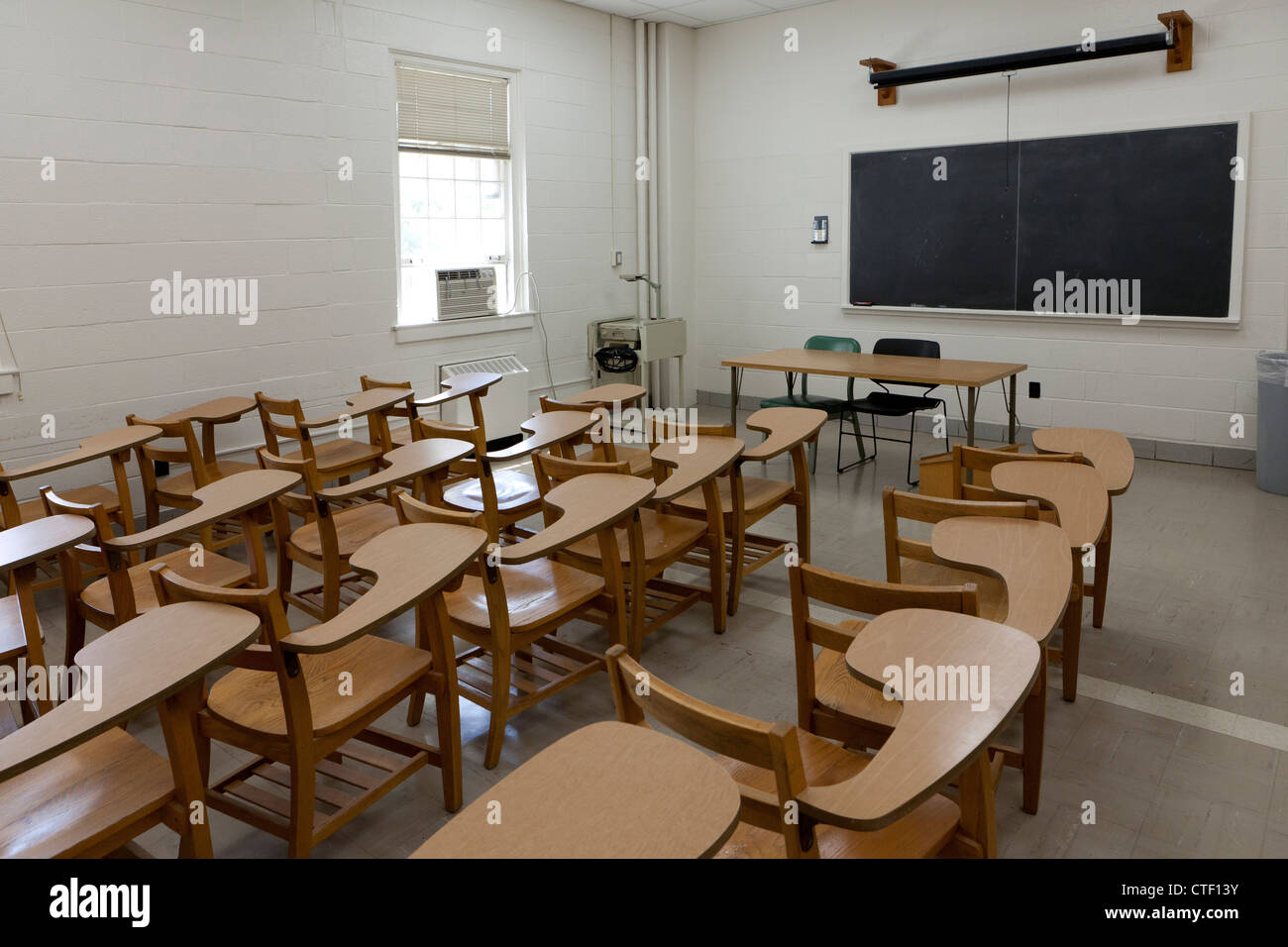 Empty classroom - USA Stock Photo
