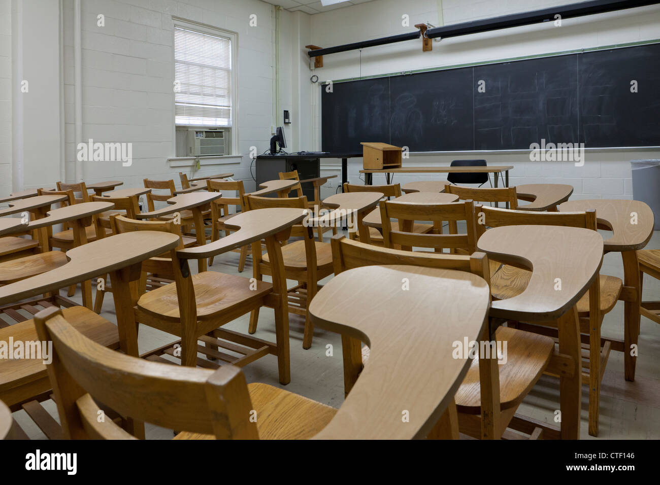 Empty classroom - USA Stock Photo