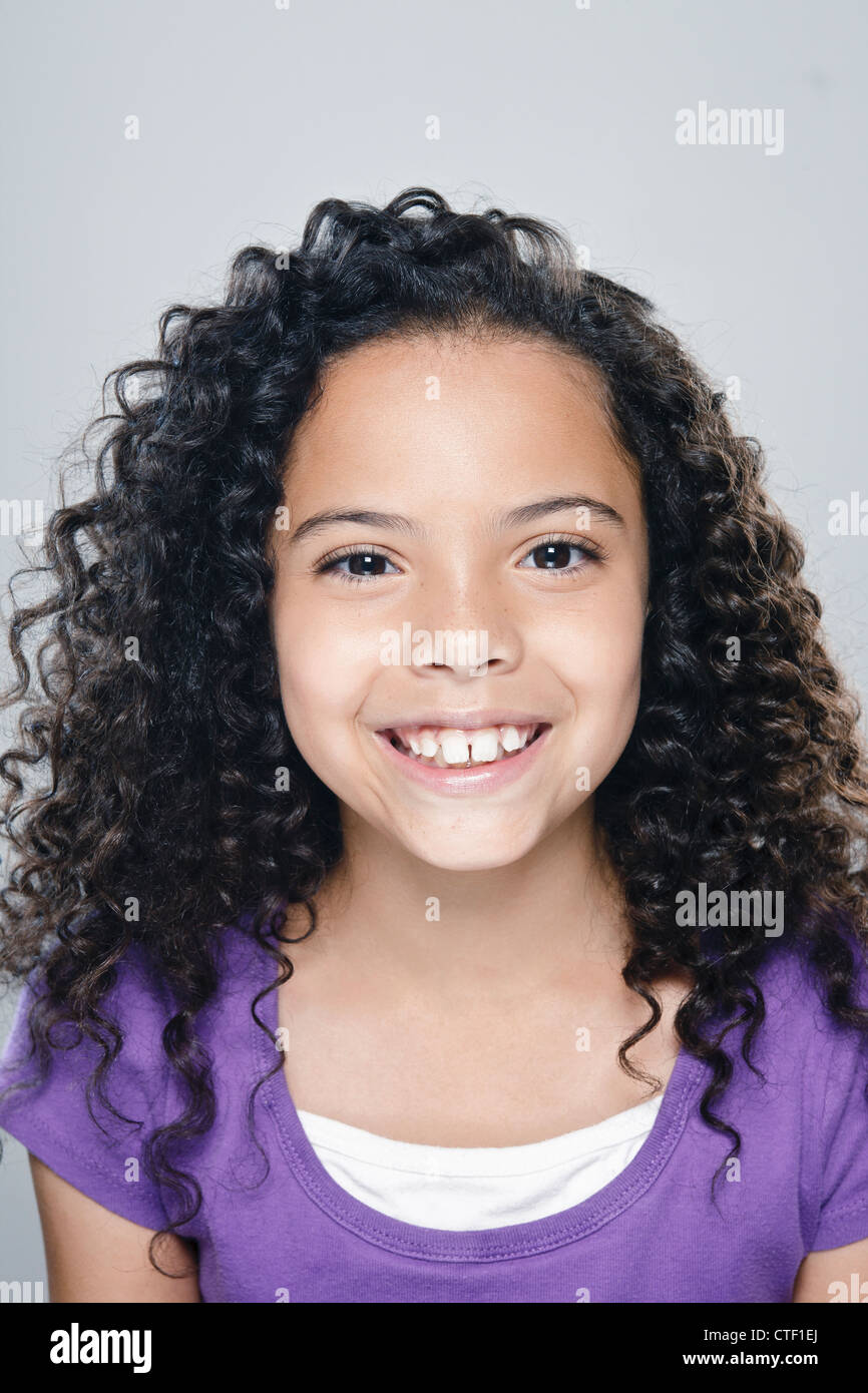 Portrait smiling girl 10 hi-res stock photography and images - Alamy