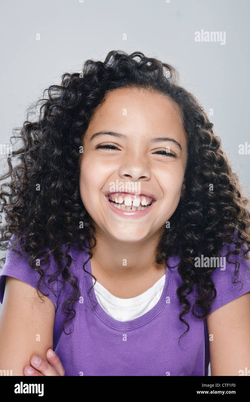 Portrait smiling girl 10 hi-res stock photography and images - Alamy