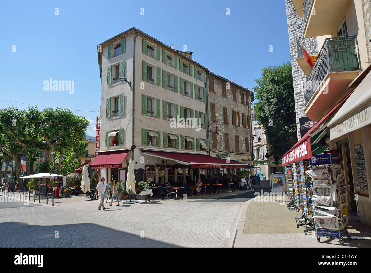 Avenue Marcellin Maurel in central Vence, Côte d'Azur, AlpesMaritimes