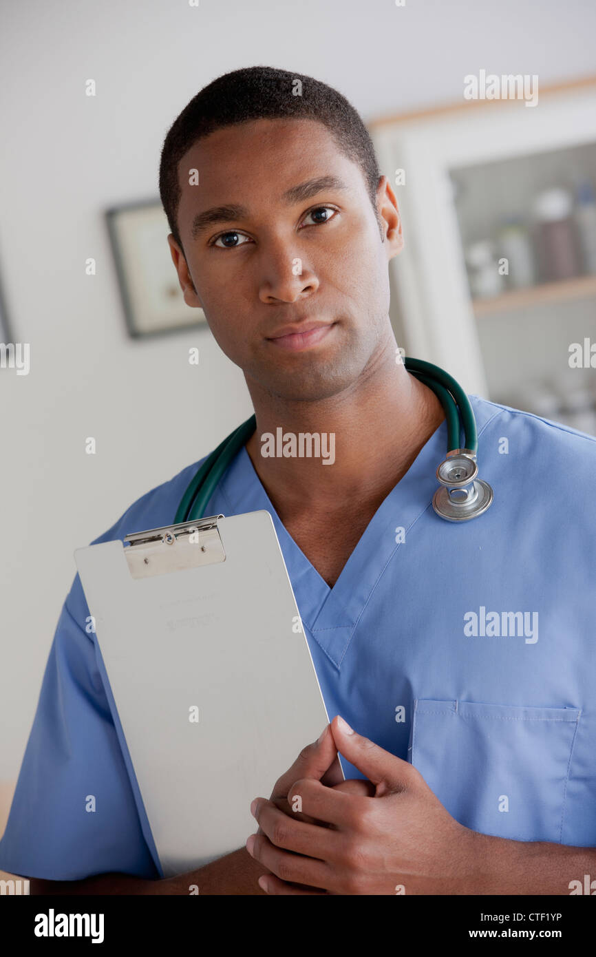 Skilled african american doctor hi-res stock photography and images - Alamy
