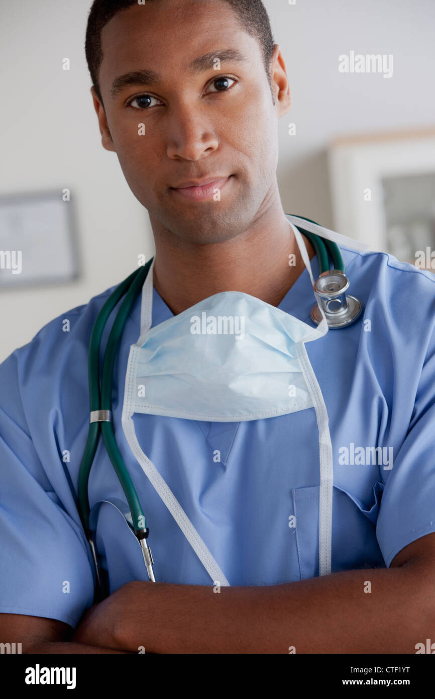 Skilled african american doctor hi-res stock photography and images - Alamy