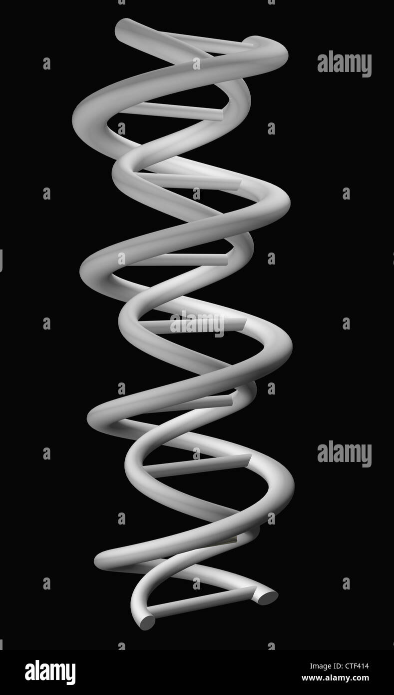Digitally generated image of helix structure Stock Photo