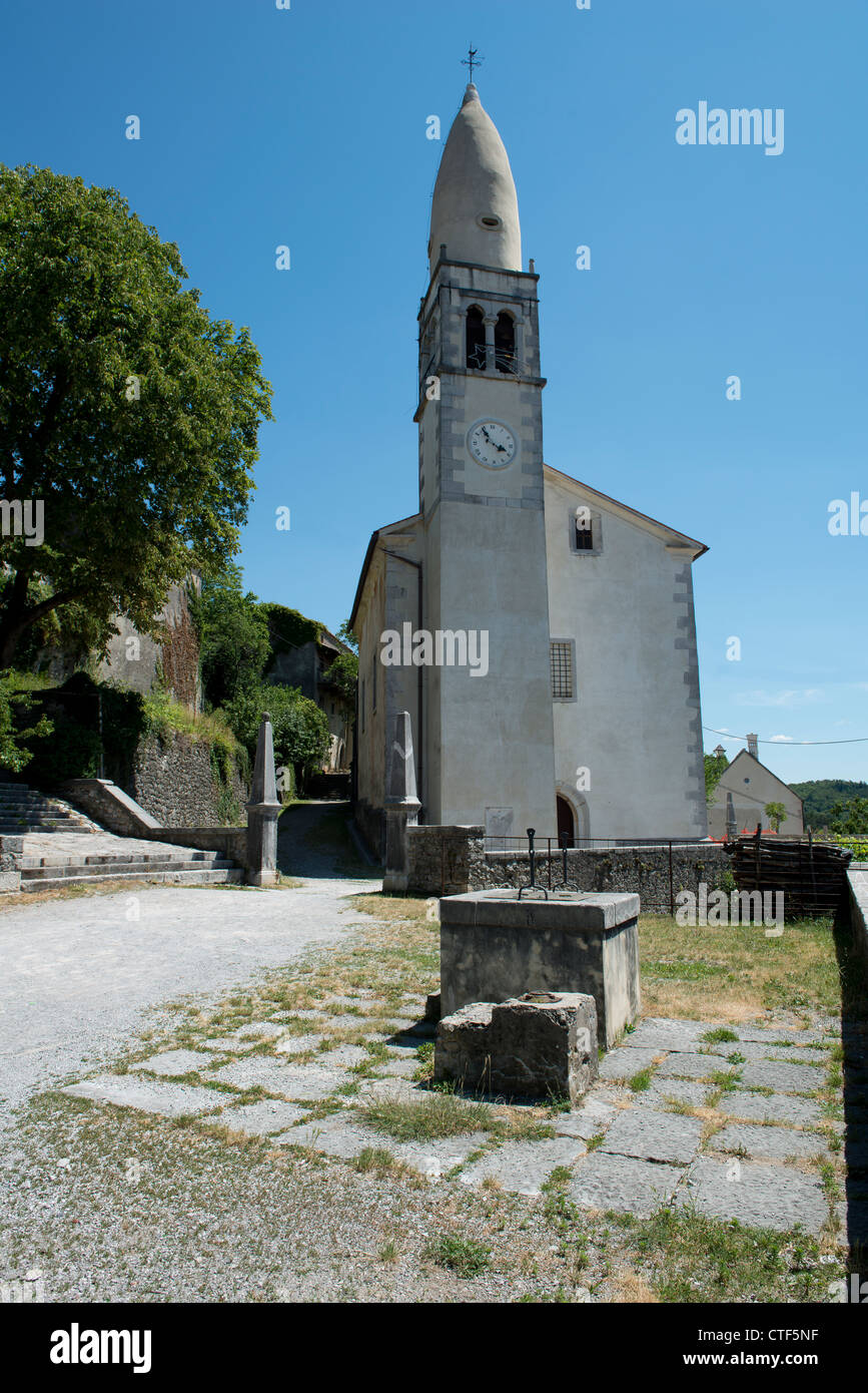 Church of the Prophet Daniel in Štanjel Stock Photo