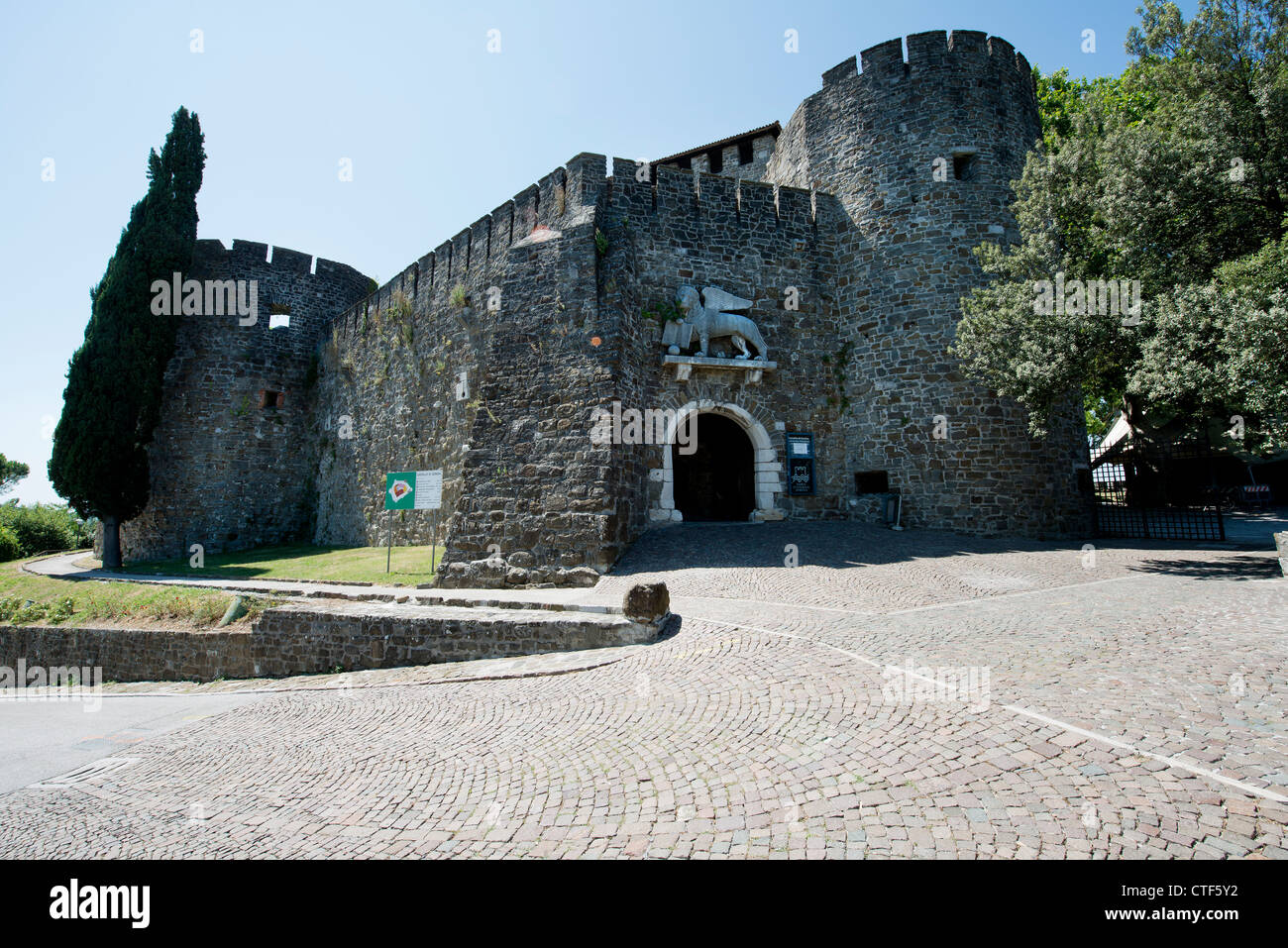 The castle of Gorizia Stock Photo