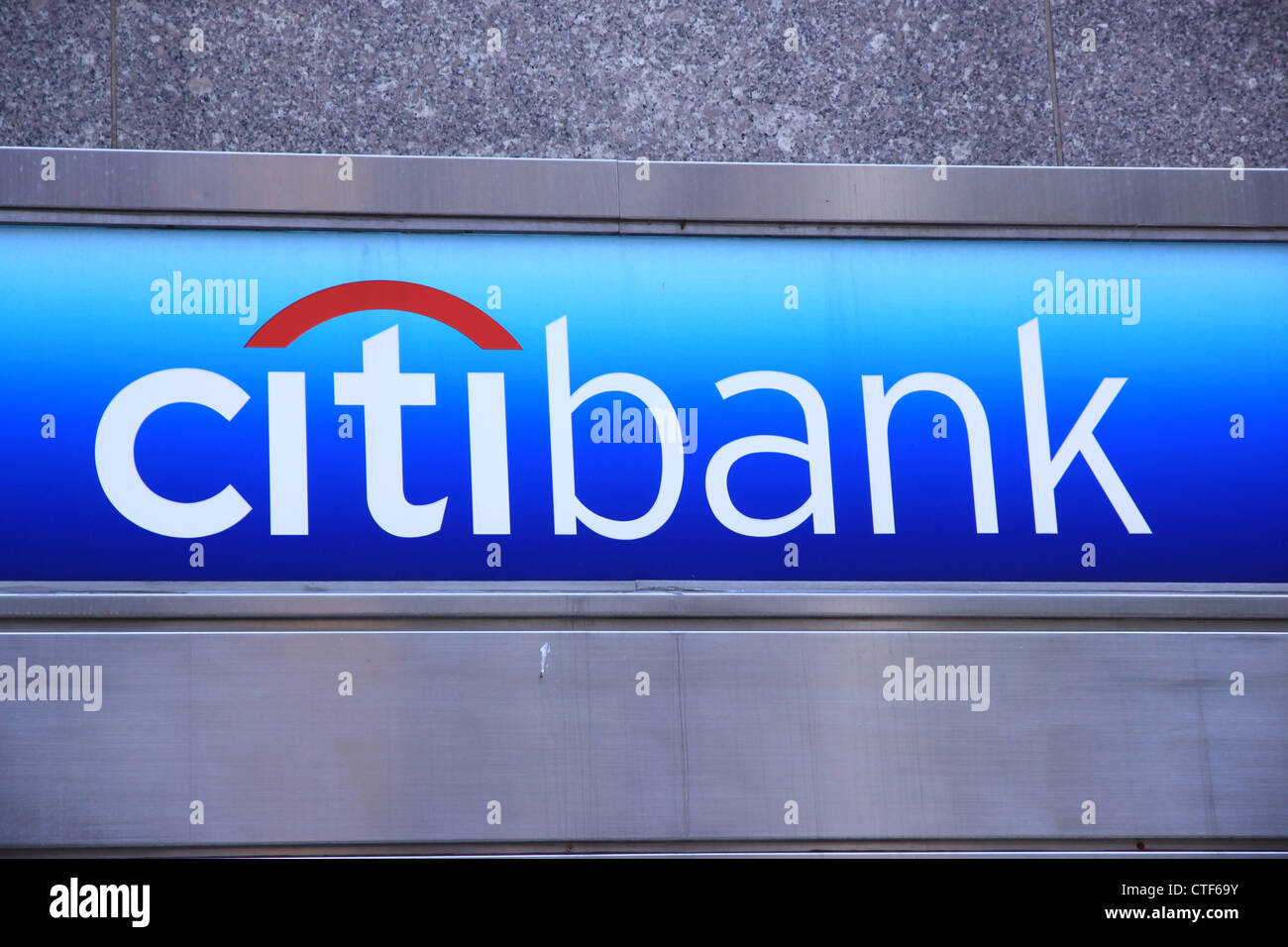 Citibank Sign Stock Photo