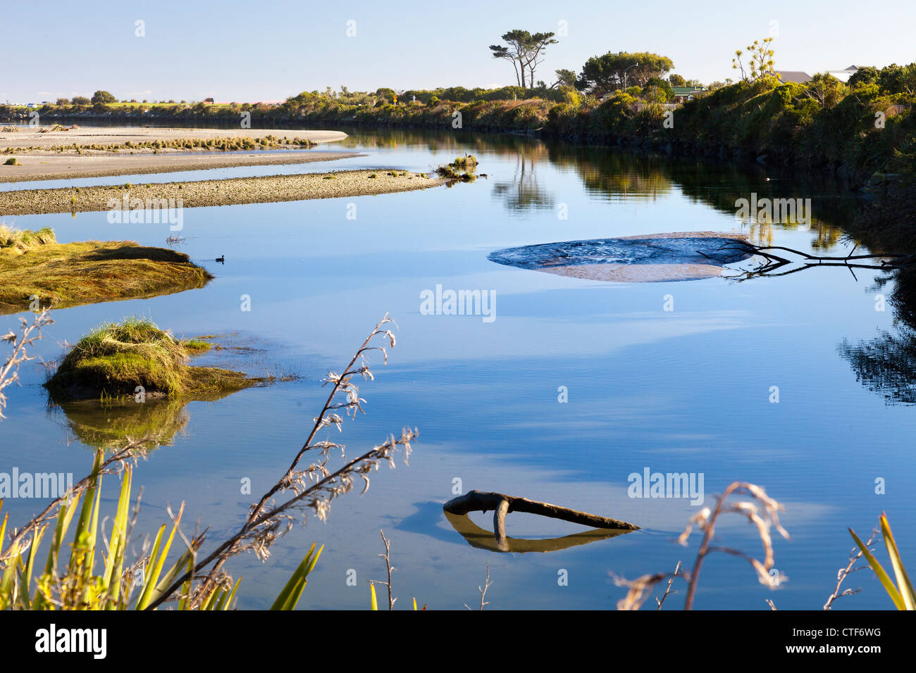 Hokitika Bay, South Island of New Zealand Stock Photo