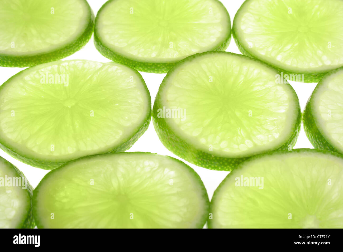 Lime, abstract background from slices Stock Photo - Alamy