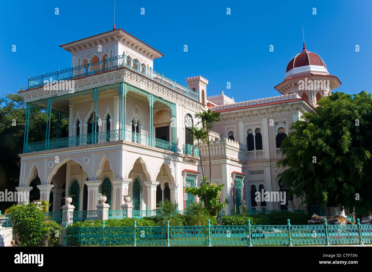 Colonial Mansions, Cienfuegos, Cuba Stock Photo