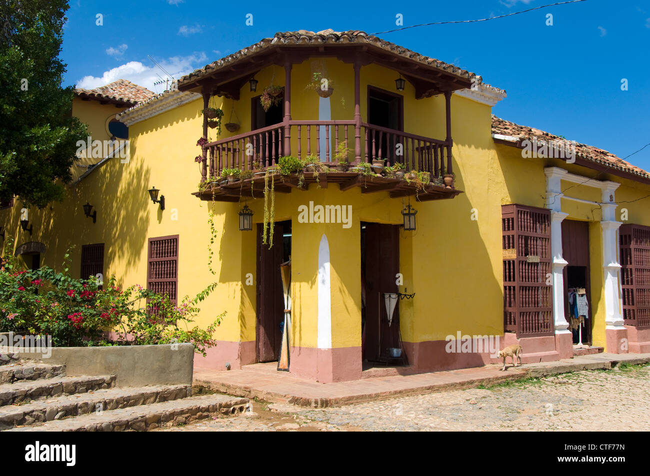 Colonial Building, Trinidad, Cuba Stock Photo