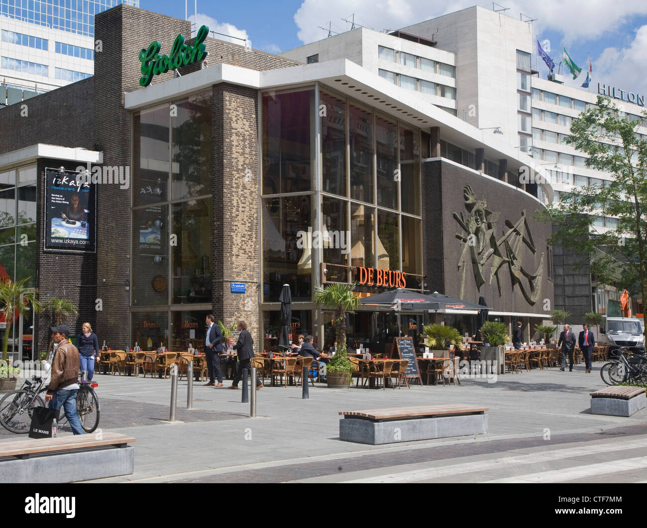 De Beurs Grolsch bar restaurant Rotterdam Netherlands Stock Photo Alamy