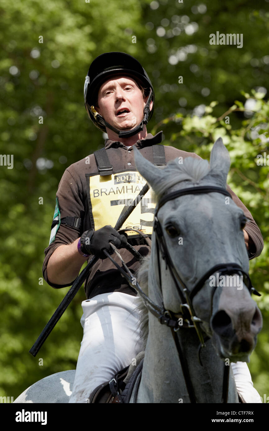 HORSE AND RIDER BRAMHAM HORSE TRIALS 2012 Stock Photo Alamy