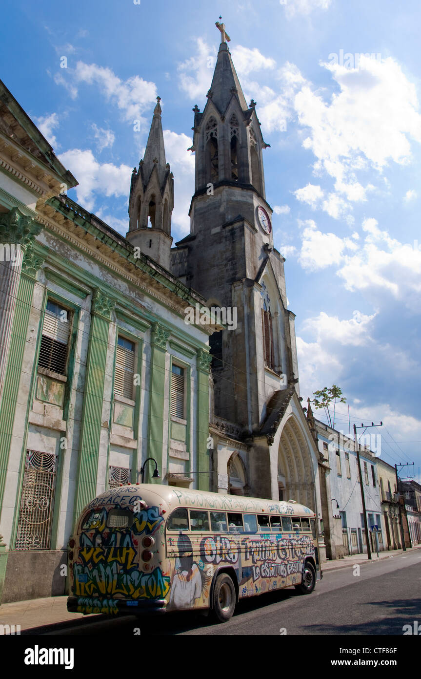 Church, Camagüey, Cuba Stock Photo