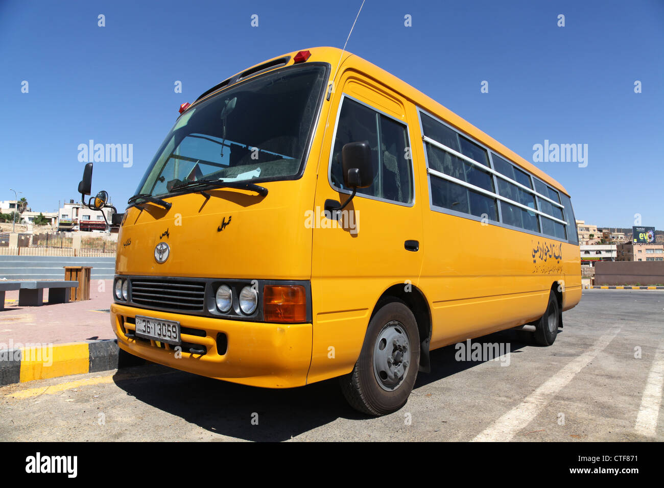 Jordanian school bus Amman Jordan Stock Photo - Alamy