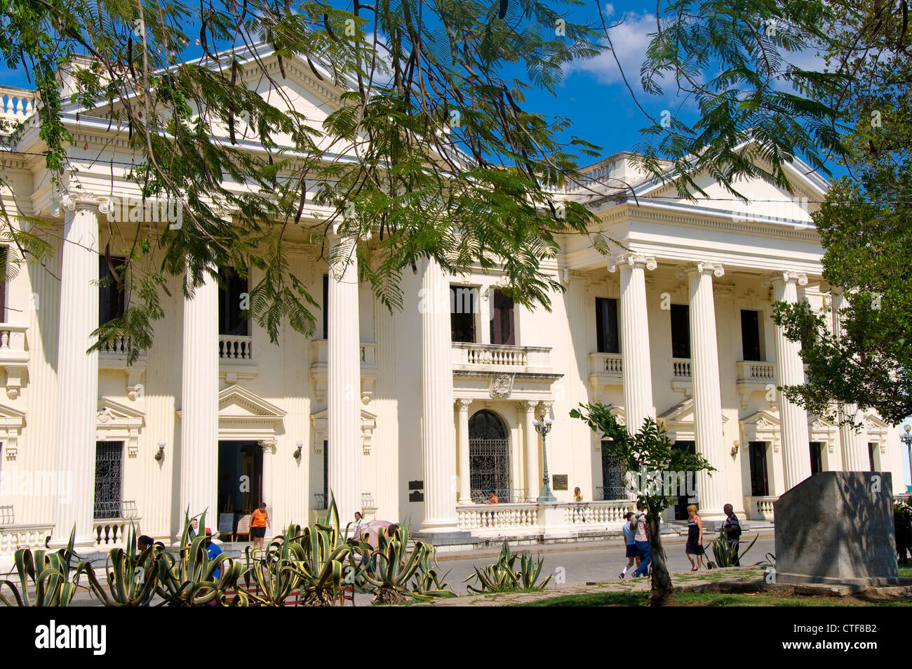 Colonial Buildings, Santa Clara, Cuba Stock Photo