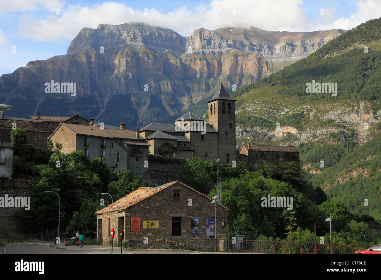 Spain, Aragon, Pyrenees, Torla, village, Stock Photo