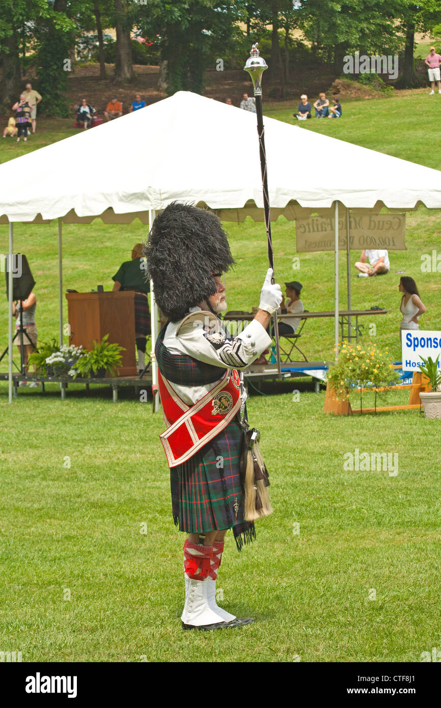 Pipe Band Drum Major High Resolution Stock Photography and Images Alamy