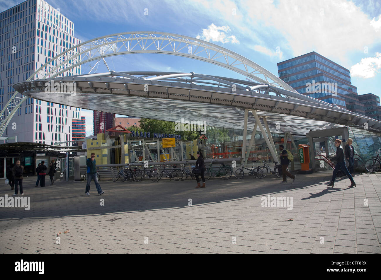 Blaak metro railway station Rotterdam Netherlands Stock Photo
