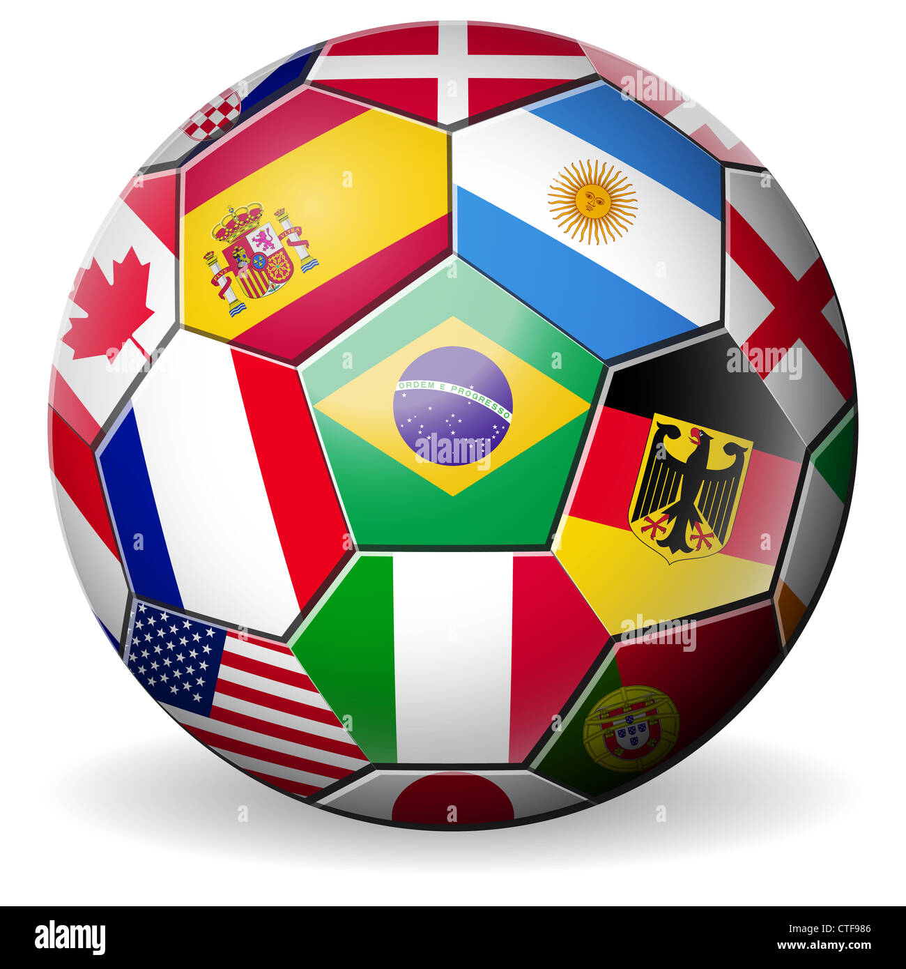 FIFA 2014 Brazil world cup Black MINI soccer ball size 2 sz flags international