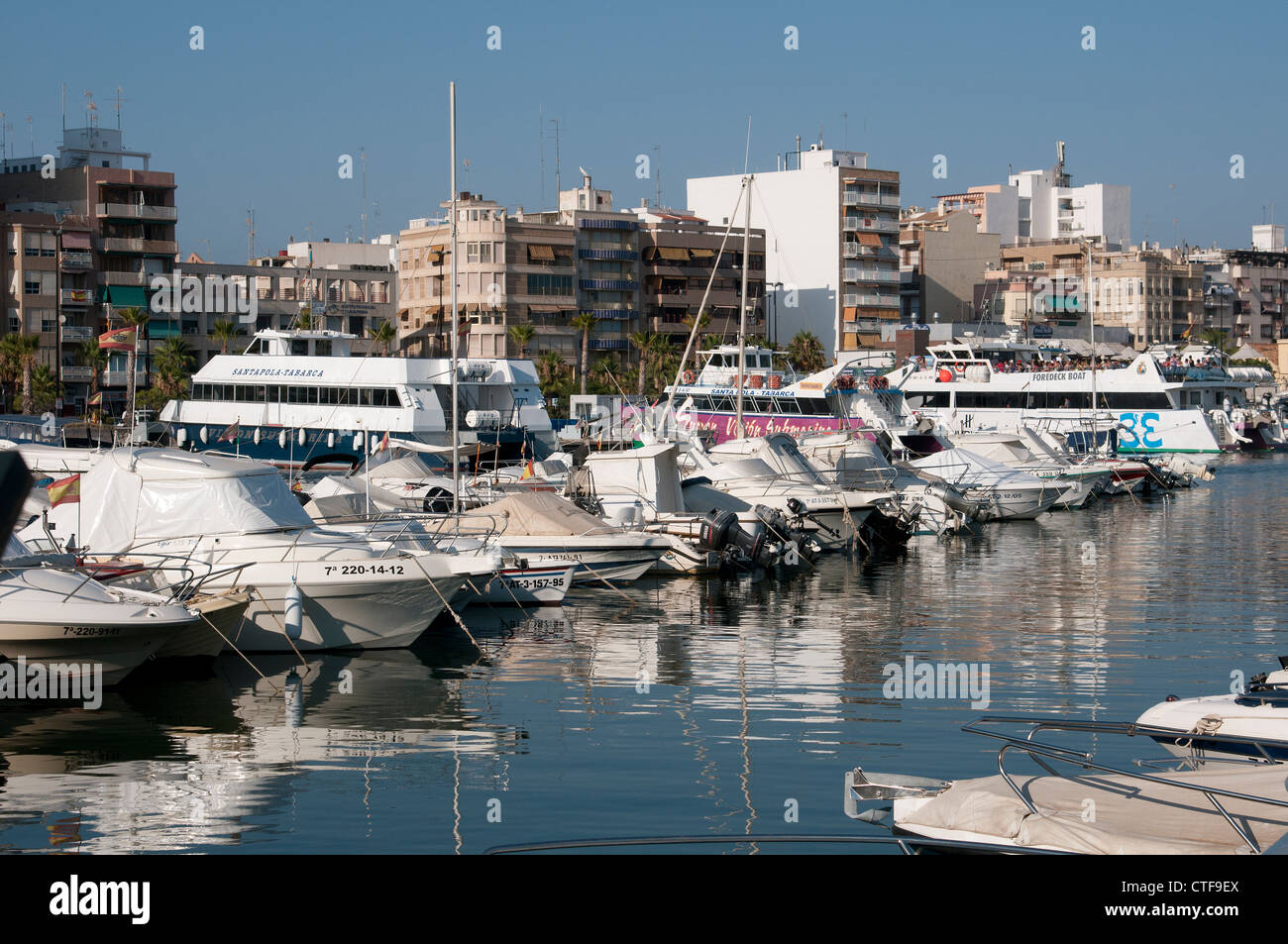 Boat marina at Santa Pola southern Spain South of Alicante Stock Photo ...