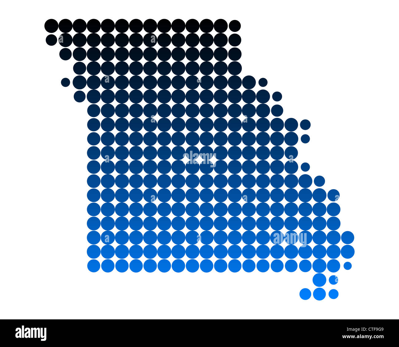 Map of Missouri Stock Photo Alamy