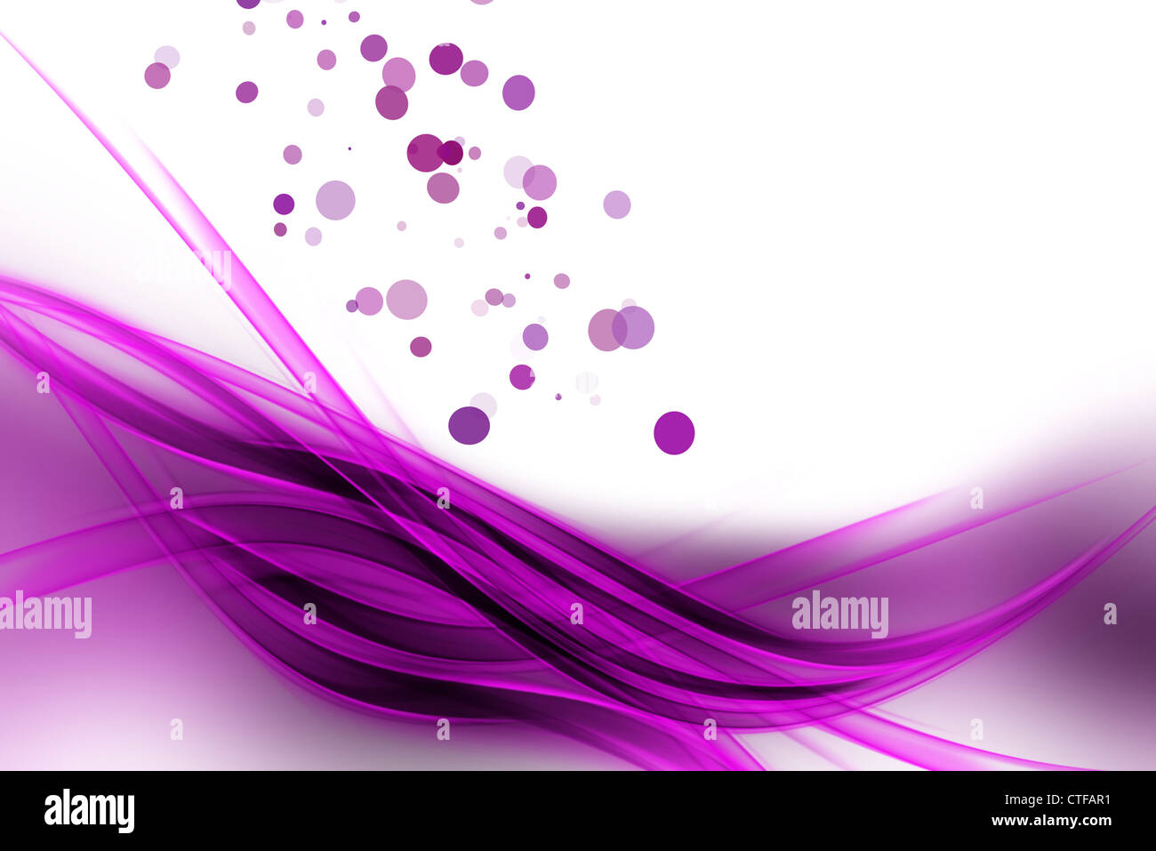 Abstract elegant wave design with bubbles and space for your text Stock ...