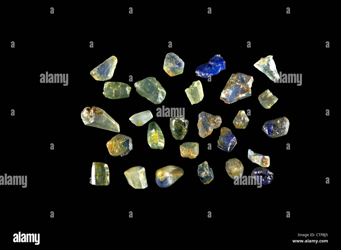 Natural sapphire crystals Stock Photo Alamy