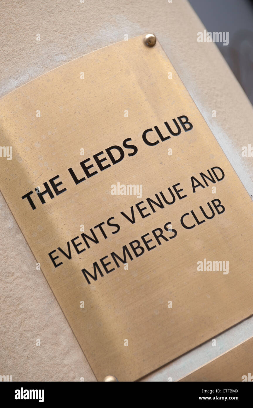 The Leeds club, Leeds Stock Photo Alamy
