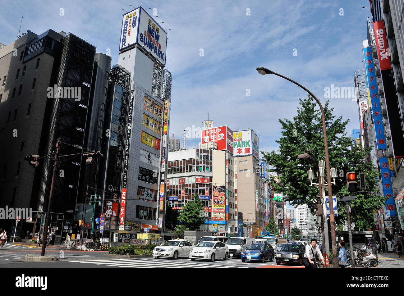 street scene, Shinjuku, Tokyo, Japan Stock Photo