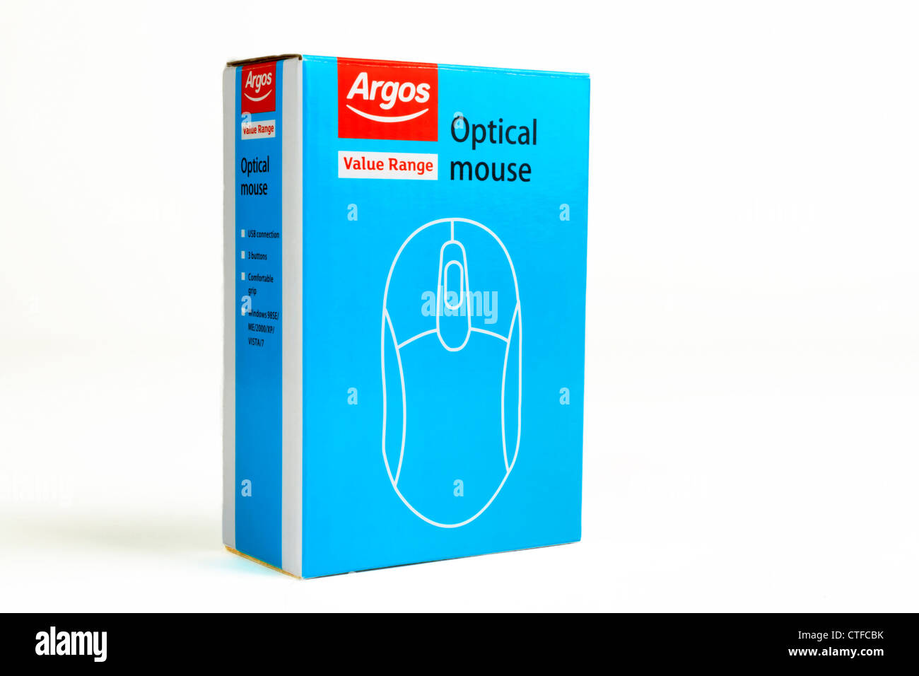 Boxed optical computer mouse sold by the Argos group Stock Photo Alamy