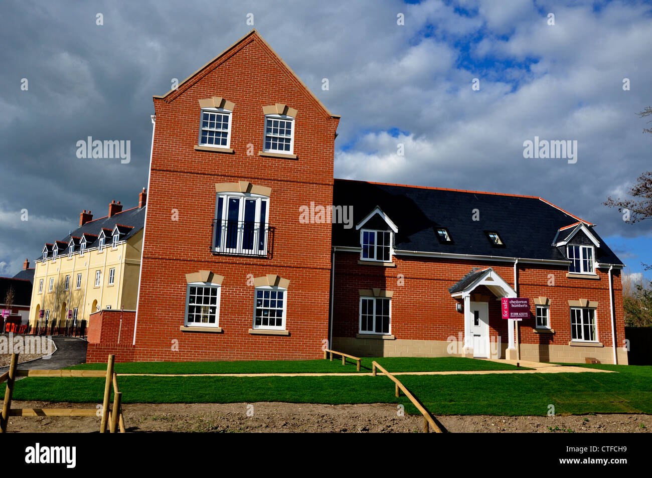 Some new housing at Bridport Dorset UK Stock Photo Alamy